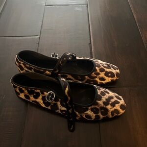 Leopard Print Mary Jane Shoes